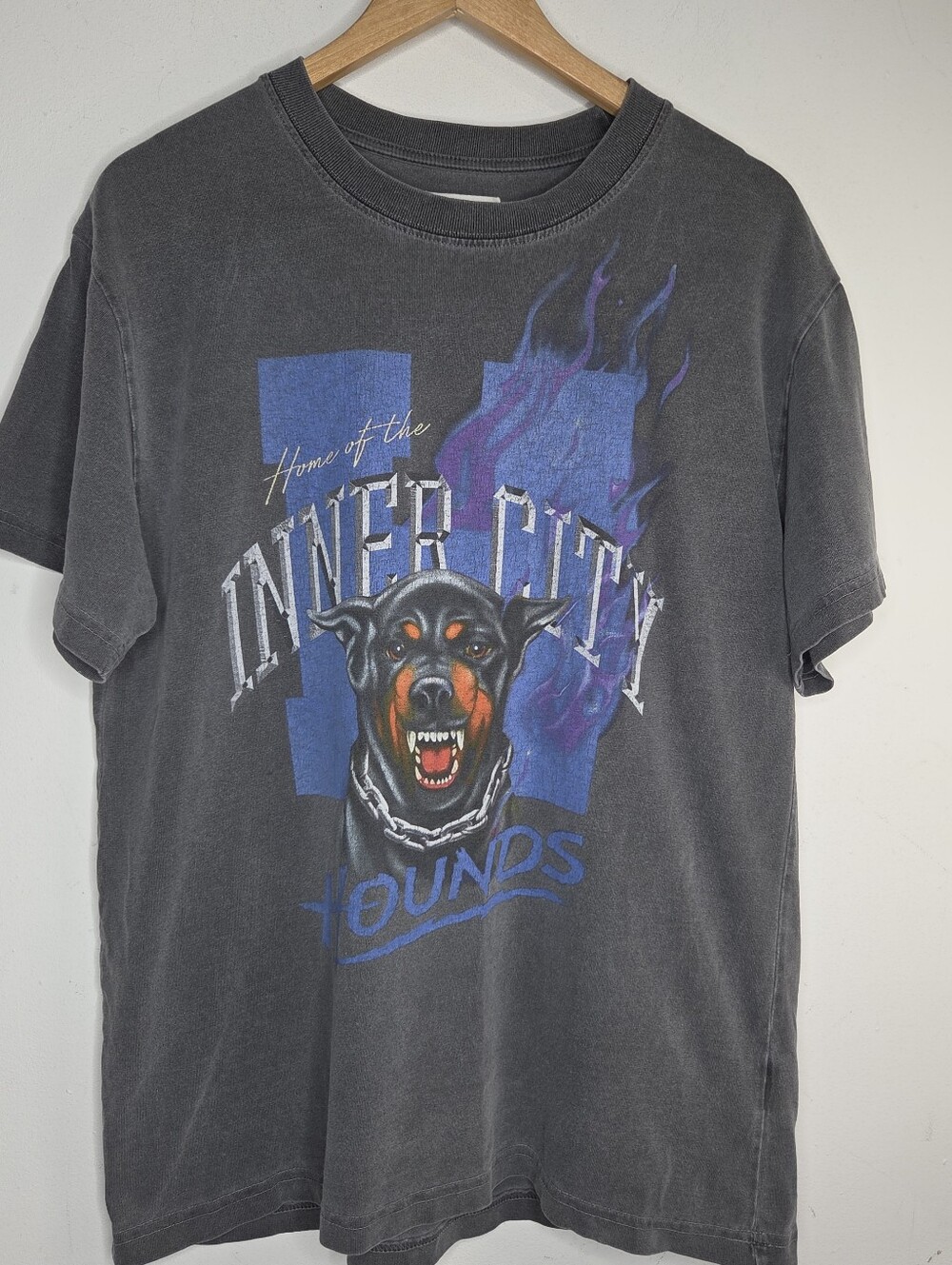 Honor The Gift Inner City Hounds T-Shirt M Black Doberman From Hell And Back